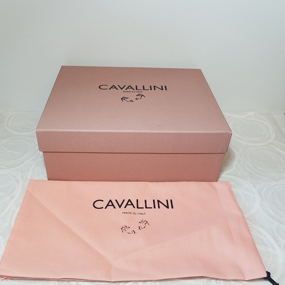 CAVALLINI CRISSCROSS ANKLE STRAP HEELS W/ ZIPPER - Picture 4 of 5